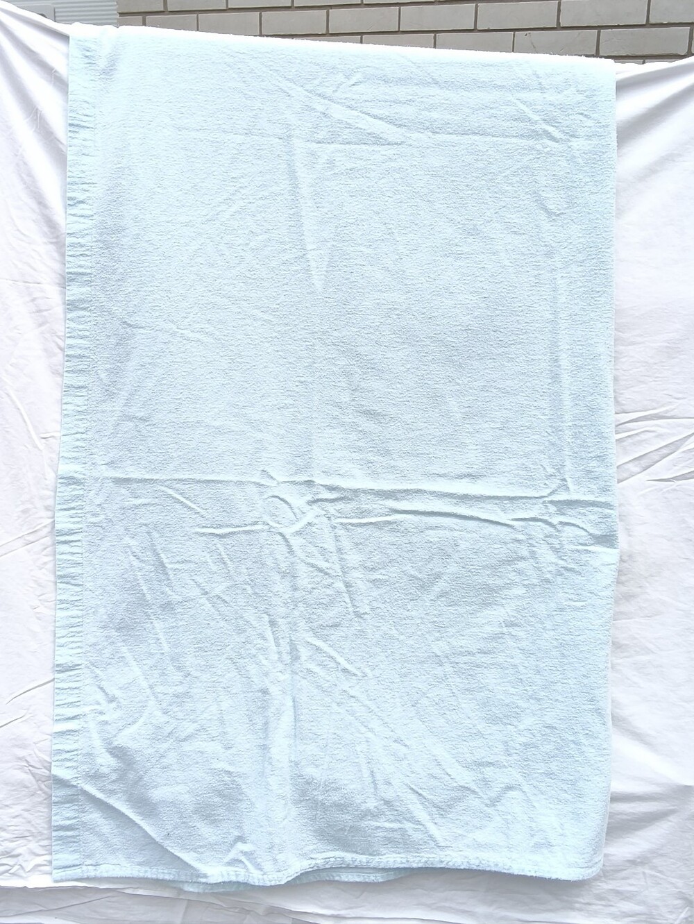 Linencorp Light Blue Flannel Twin Flat Sheet - 70" x 92" Cotton Cozy